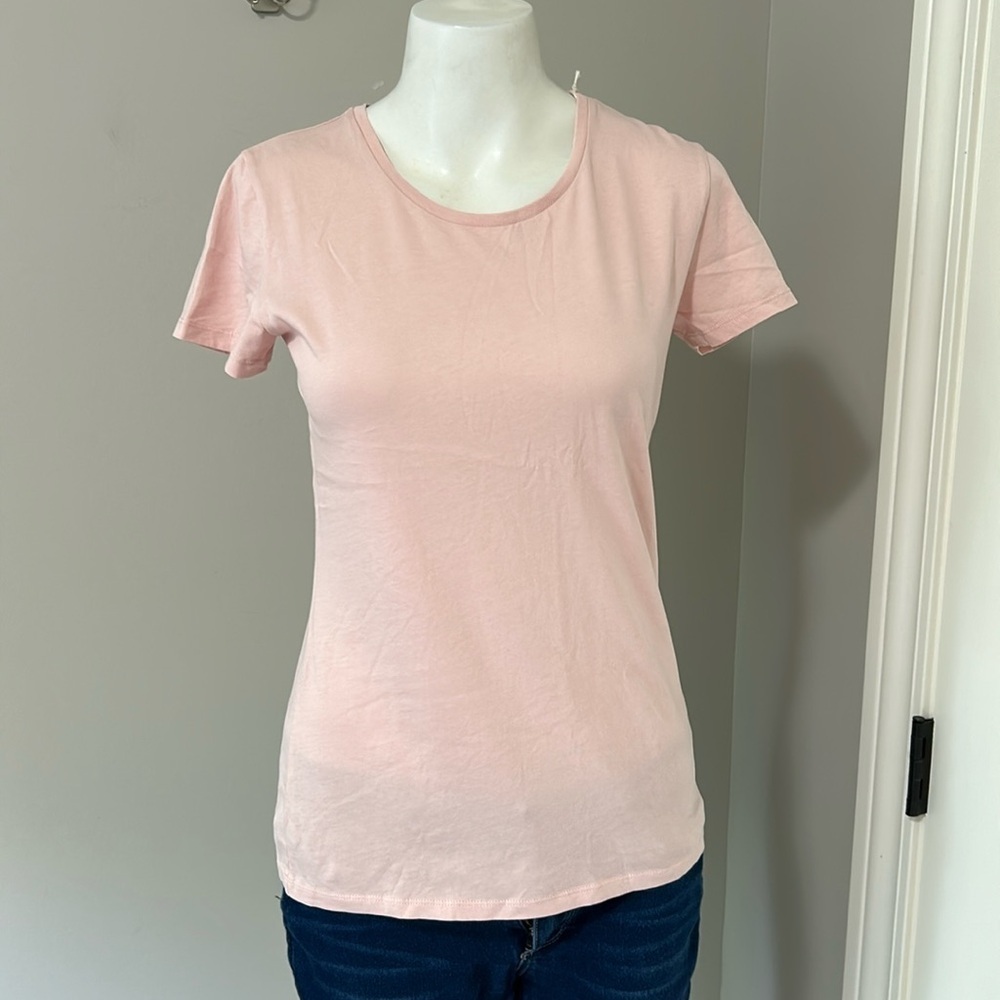 Majestic Filatures Jamie Deluxe Tshirt Pink Short Sleeve Round Neck Sz 1 S New
